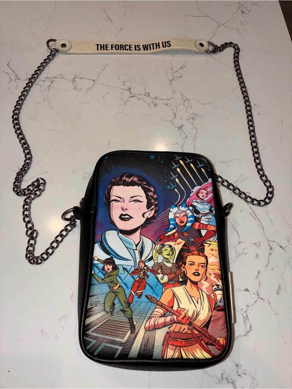 Loungefly x Disney Parks Star Wars "Women of the Galaxy" Sling Crossbody Bag